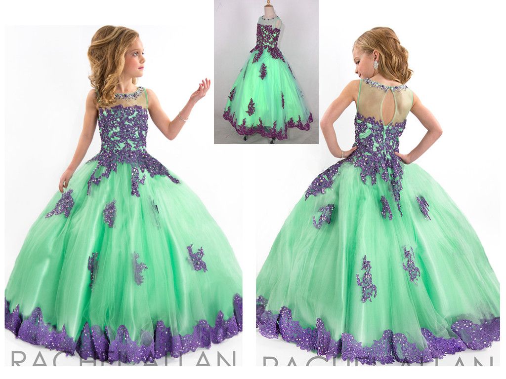 purple and green dress