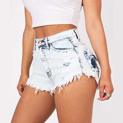 Acquistare Pantaloncini Di Jeans Strappati Alla Moda Pantaloncini Da  Spiaggia Con Nappe Da Donna Pantaloncini Di Jeans Casual Aderenti Slim Fit  Pantaloncini Da Night Club Sexy BSF0376 Economico | Consegna Veloce E