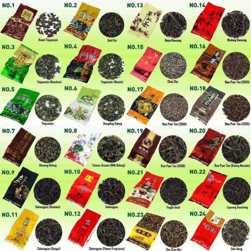 2021 35 Different Flavors Famous Tea Chinese Tea Including Oolong Puer