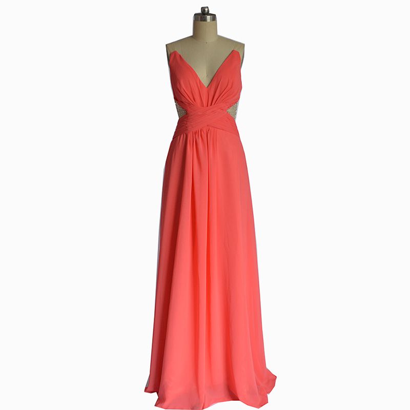 coral bridesmaid dresses under 100