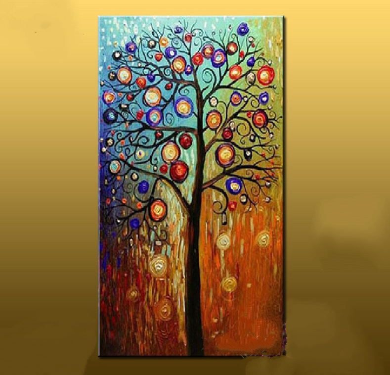 2020 Hand Painted Abstract Oil Painting Large Canvas Art Cheap Modern Abstract Tree Paintings Living Room Wall Pictures Home Decor From Dorapainting 30 16 Dhgate Com