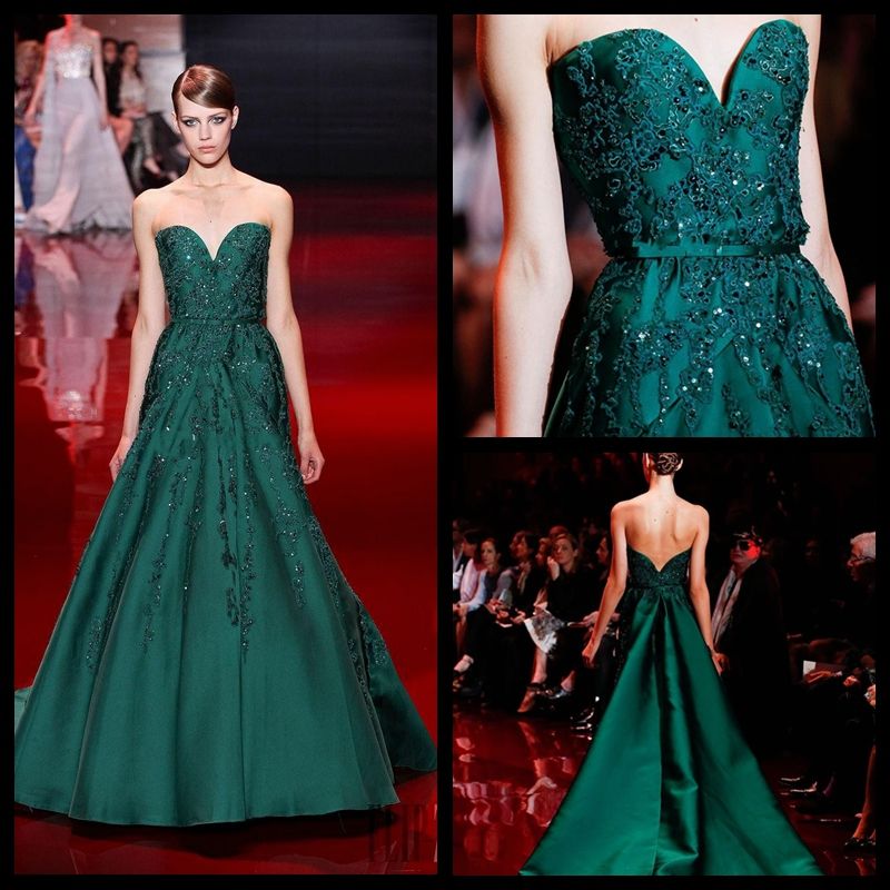 elie saab green dress