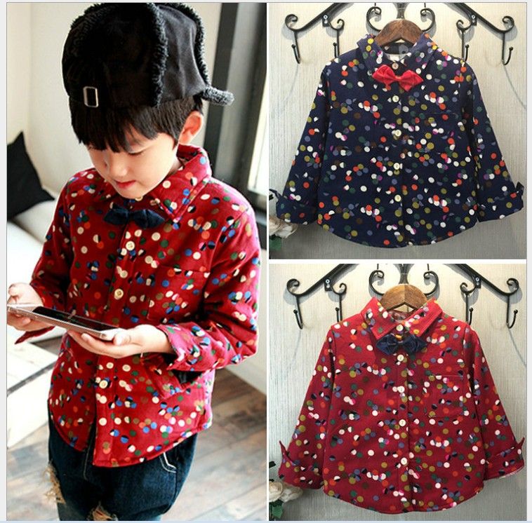 polka dot boy shirt