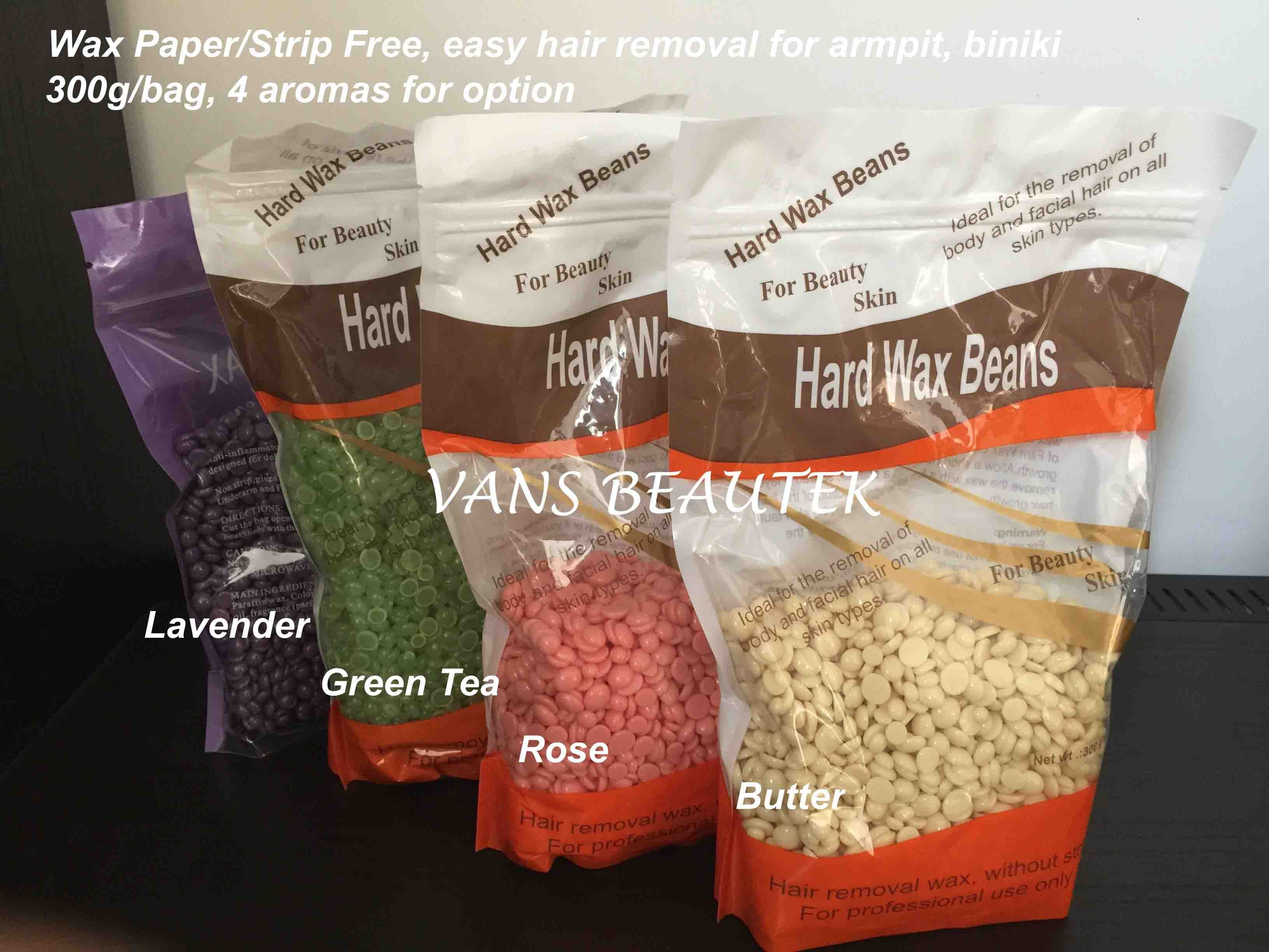 300g Bag Depilatory Hot Hard Wax Bean Wax Paper Strip Free Bikini