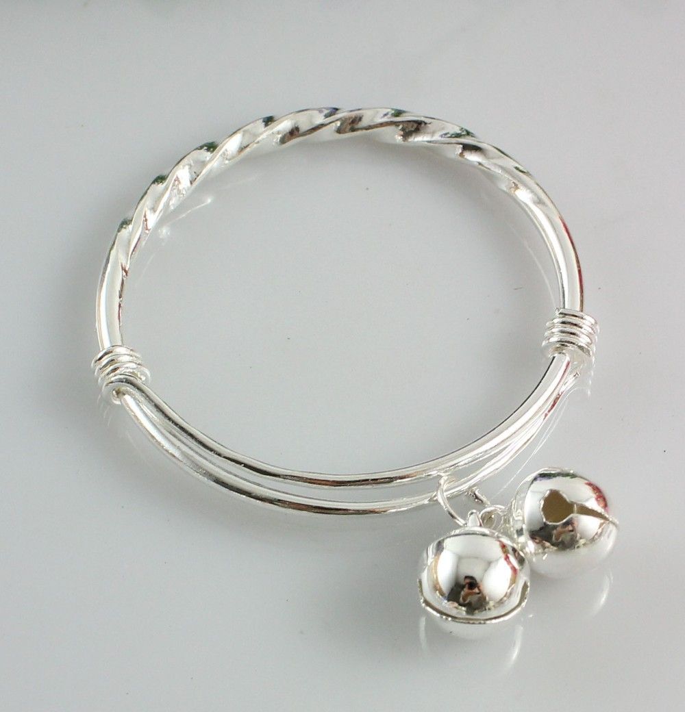 newborn baby silver bangles price