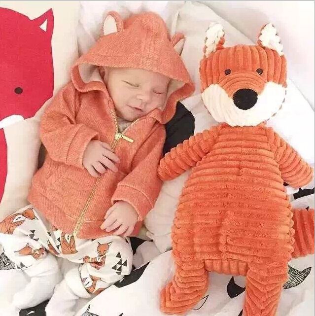Printed pants Outfits 100/% Cotton Kids Baby Girls lovely Cartoon hooded coat