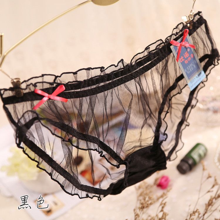 Details about  / Sexy Women Sheer Panties Floral Lace Briefs G-string Crotchless Cheeky Underwear