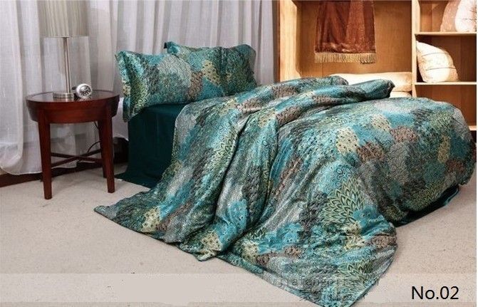 Silk Satin Comforter Bedding Sets California King Quilt Duvet