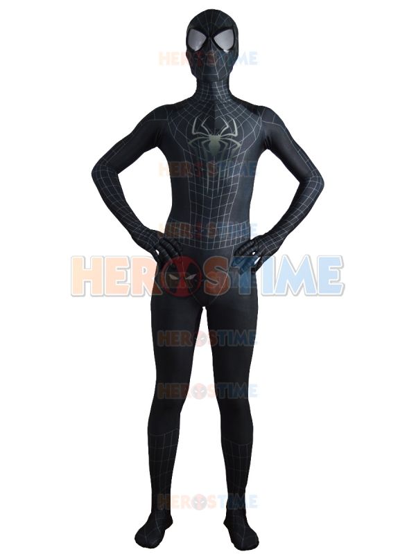 The Amazing 2 Disfraz Spandex Fullbody Halloween negro Spiderman traje el clásico