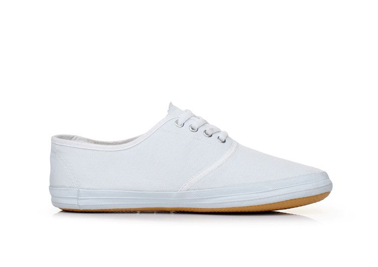 all white non canvas shoes