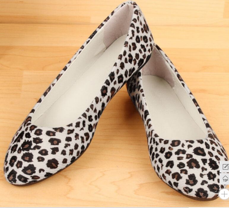 leopard print ballet shoes