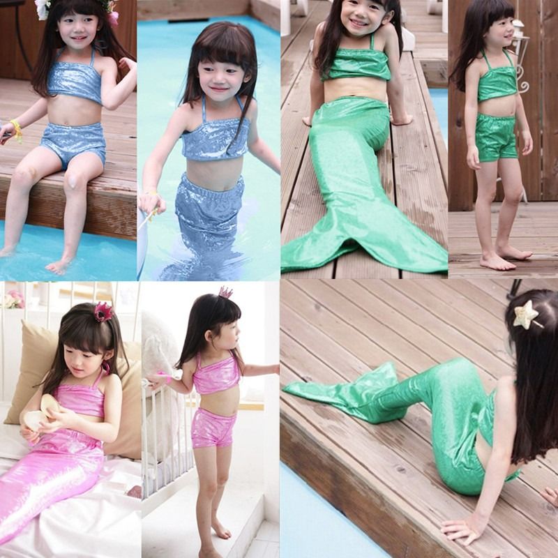 little girl mermaid tail swimsuit