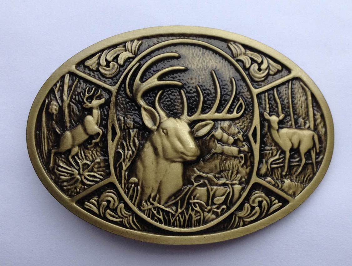 deer belt buckle