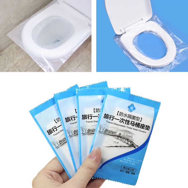 Whole Brand Pack 40 48cm Disposable Toilet Seat Covers Portable Waterproof Mat Pad For Travel Bathroom Wc Accessories Hotel Supplies At 0 34 Dhgate Com - Portable Toilet Seat Pad