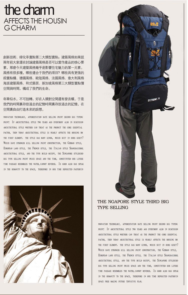 Best Selling Professional Travel Backpack Tactical Backpack 70l Brand