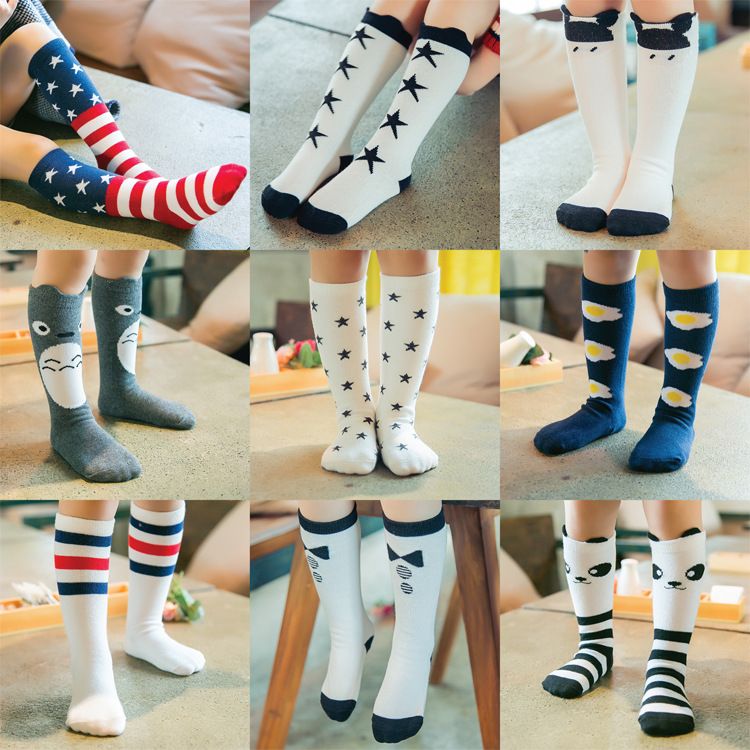 Hottest Girls Long Socks Cartoon Design Girls Cute Socks Spring Baby ...