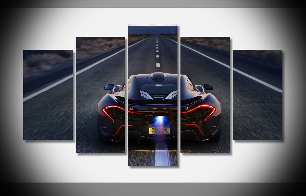 A1706 Mclaren P1 Poster Car Auto Art Print Home Decor Stretched