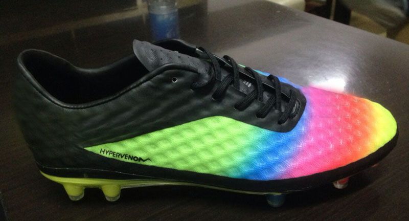 Skalk Forma del barco Mesa final 2015 arco iris Neymar Zapatos de Fútbol Atlético de Botas de los Hombres al  aire libre