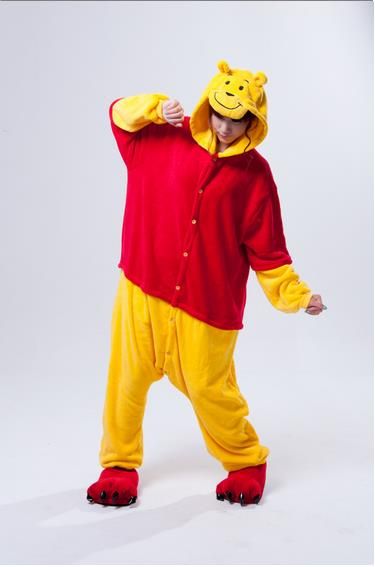 2014 Nuevo Encantador Barato El Winnie Pooh Kigurumi Pijamas Anime Pijamas Cosplay Adulto Unisex Dress Pijamas De 28,26 € | DHgate