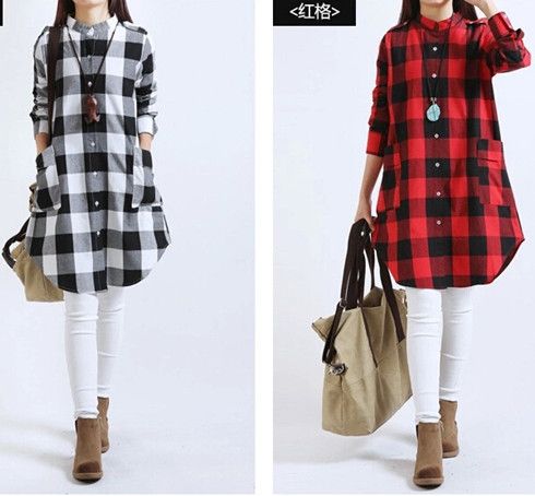 ladies shirt style dress