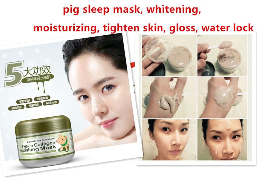 sleep mask mung bean seaweed facial mask shrink pore whitening best whitening sheet mask