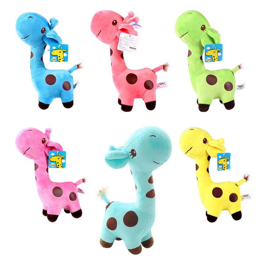 rainbow giraffe stuffed animal