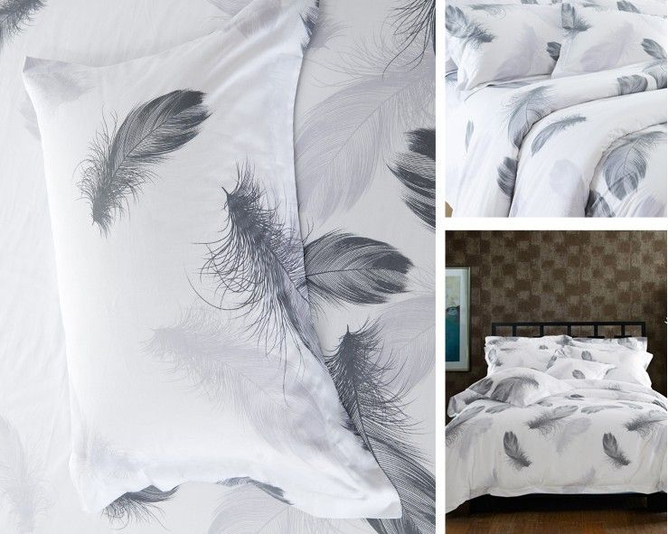Whole And Retail Black White Bedding Set Feather Duvet Cover Queen King Size Full Twin Double Bed Sheets Bedspreads Quilt Linen Cotton Plume From Sweethome01 99 94 Dhgate Com White Bedding Set Feather Duvet Cover, Feather Bed Cover King