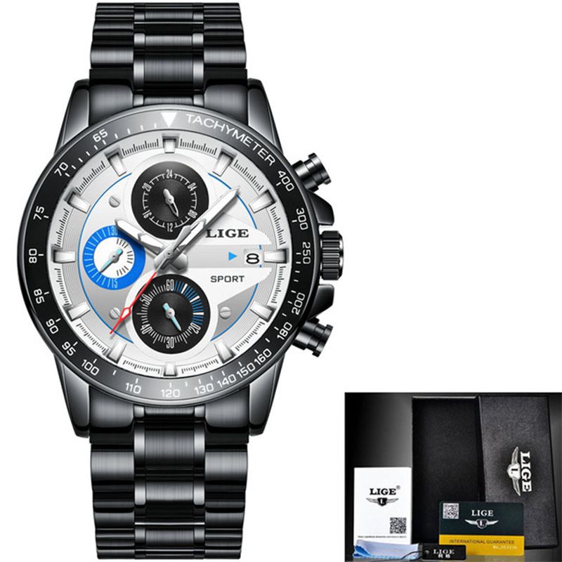 LIGE Uhr Männer Business Wasserdichte Uhr Herrenuhren Top-marke Luxus Mode Lässig Sport Quarz Armbanduhr Relogio Masculino