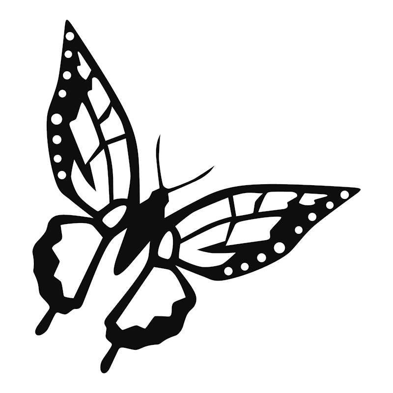 Skull Butterfly Wings Moth Car Truck Window Laptop Vinyl Decal Sticker