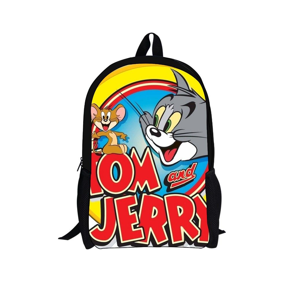2015 new 16 inch cartoon tom and jerry children backpack student school bags cool school mochila - Cartoon For Toddlers Free Online 2015 new 16 inch cartoon tom and jerry children backpack student school bags cool school mochila - Cartoon For Toddlers Free Online