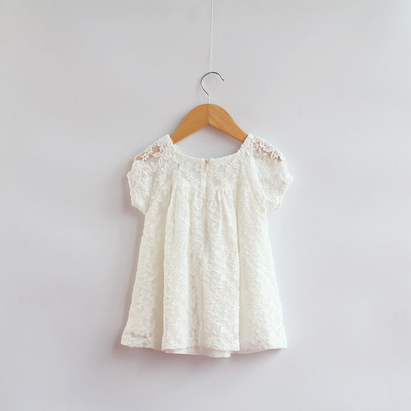 baby white lace dress