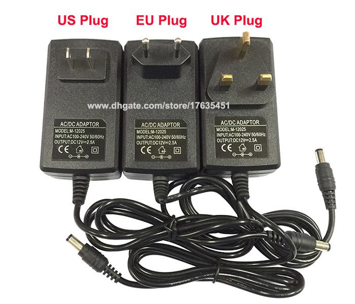 Ac 100 240v To Dc 12v 2 5a Power Supply Adapter 30w Eu Uk Us Plug High Quality Cheap Electricity Providers Cheap Electricity Supply From Factoryshipping 595 09 Dhgate Com