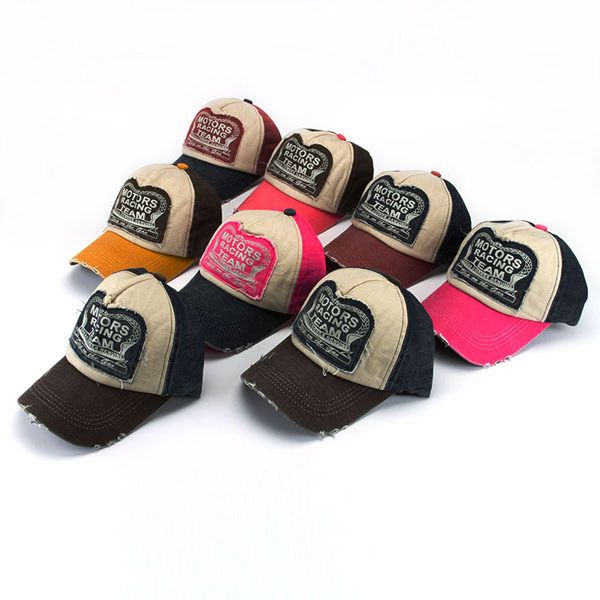 coloured baseball caps