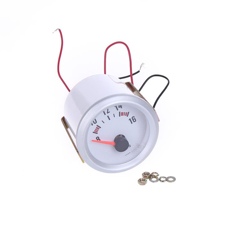 Car Voltage Meter Gauge Voltmeter For Auto Car 2 52mm 816V Blue LED