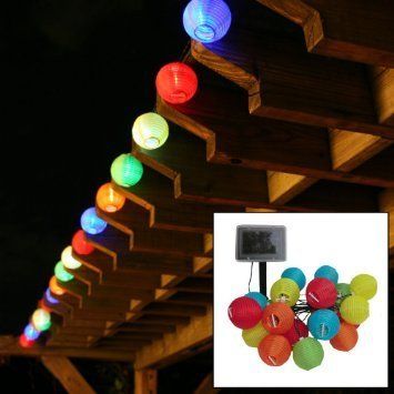 2019 20 Lantern Ball Light Solar Powered String Lights For Outdoor Patio Garden Holiday Party Wedding Fairy Lanterns From