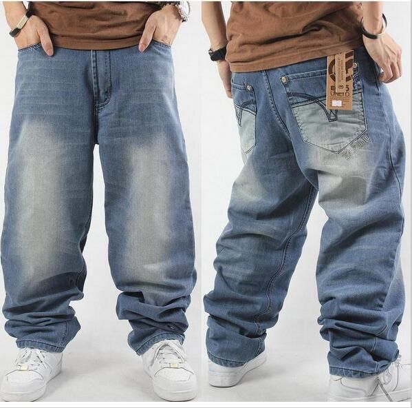 Pantalones vaqueros hip hop hombre Clearance