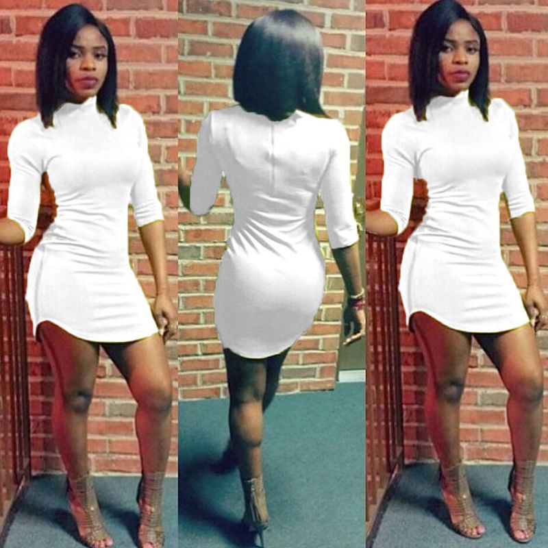 black and white tee shirt dress