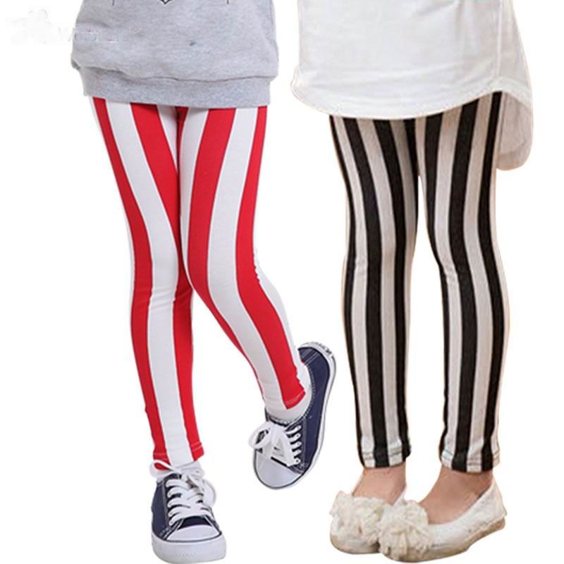 girls striped leggings
