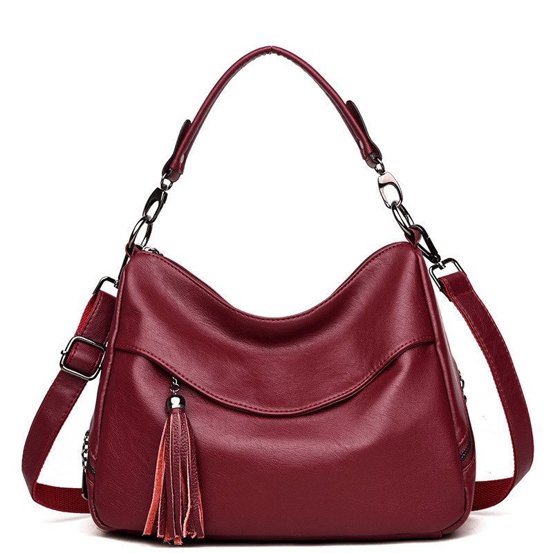 small black handbag long strap