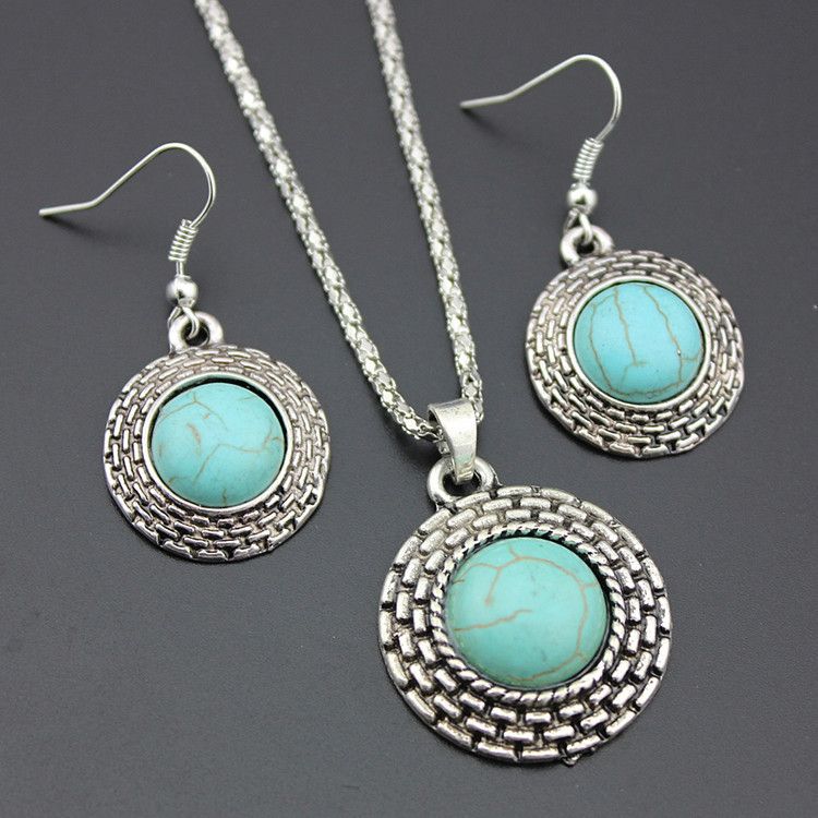 silver antique jewellery set
