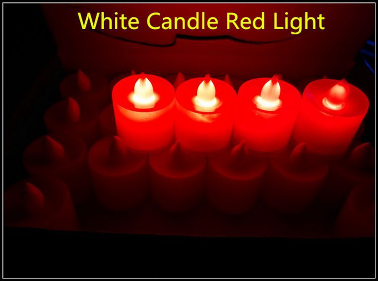 White Candle Red Light