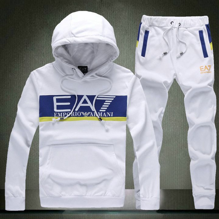 2020 EA7 Mens Fashion Hit Color Hooded 