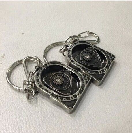 Auto Parts Spinning Engine Rotary Rotor Keychain Keyring Key Ring Chain-Hot GXI 