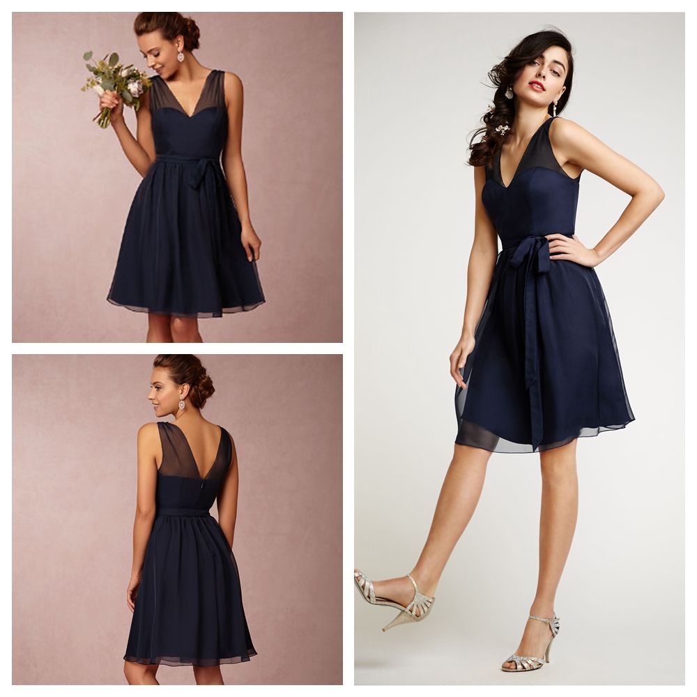 navy blue flowy dress