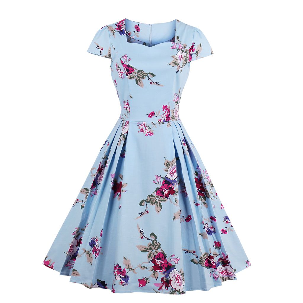 elegant floral dress