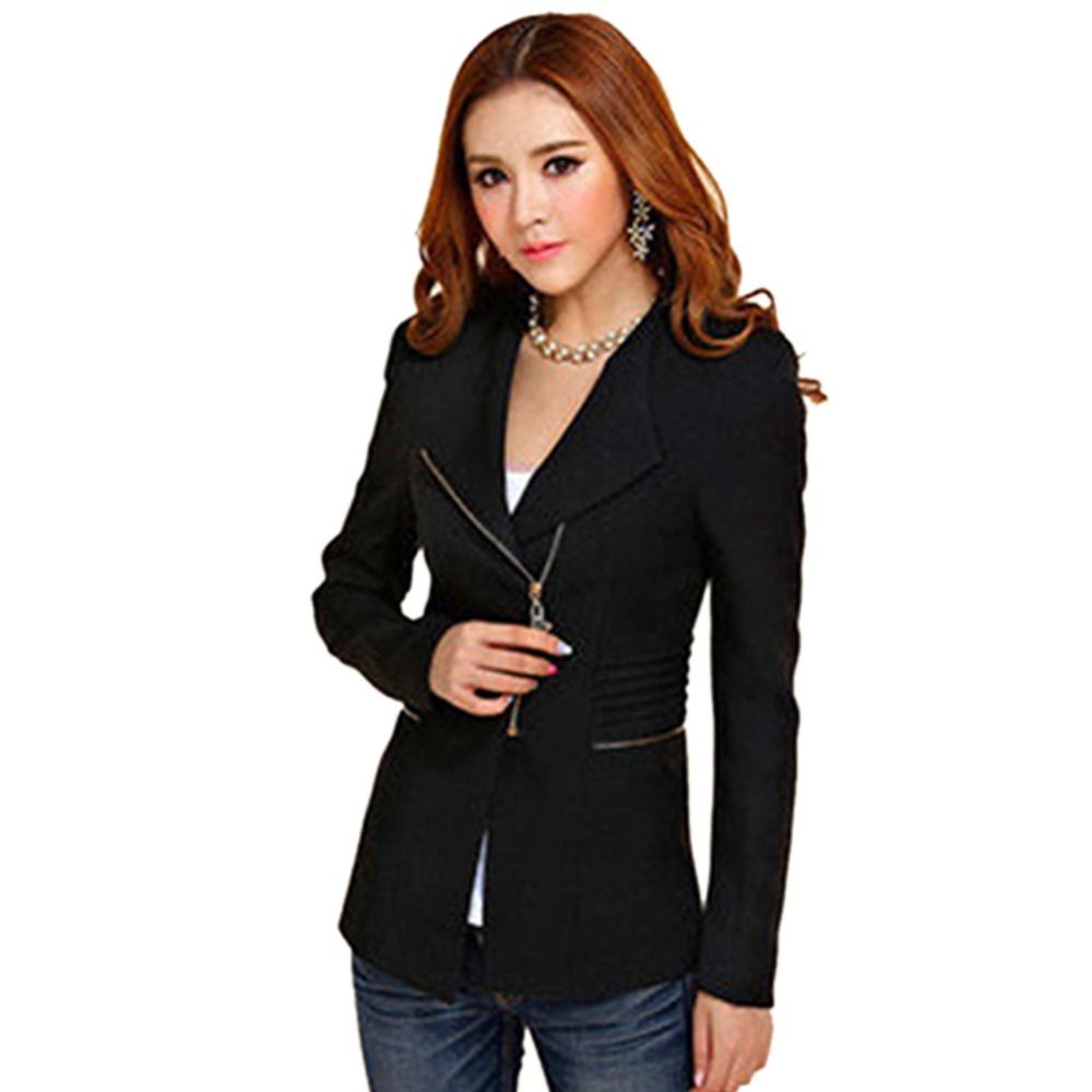 polo neck suit jacket