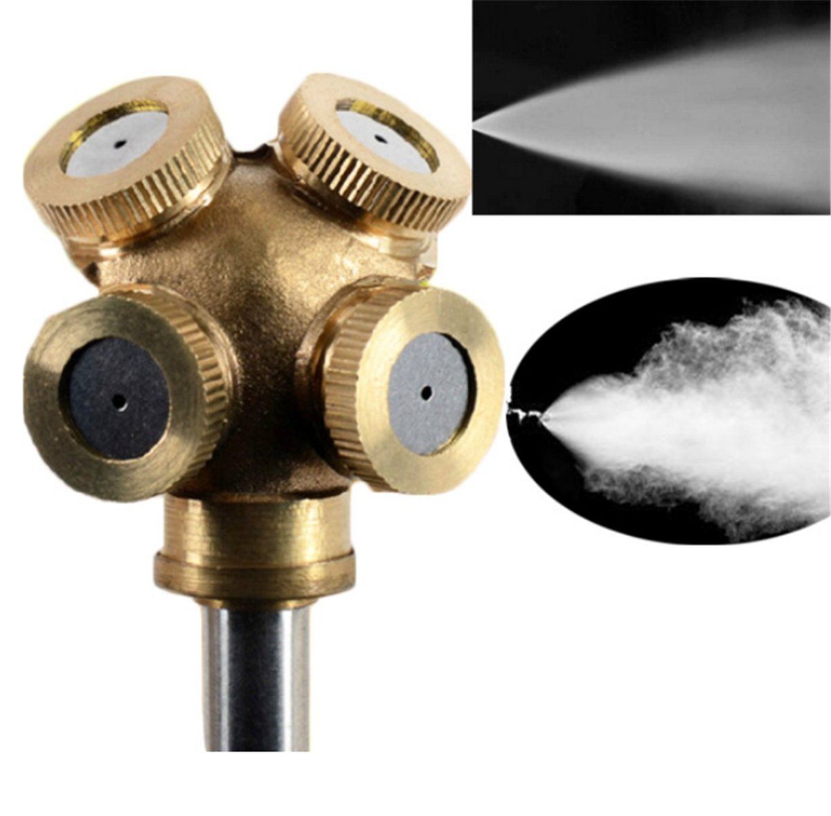 2020 4 Hole Brass Spray Nozzle Garden Sprinklers Irrigation Fitting