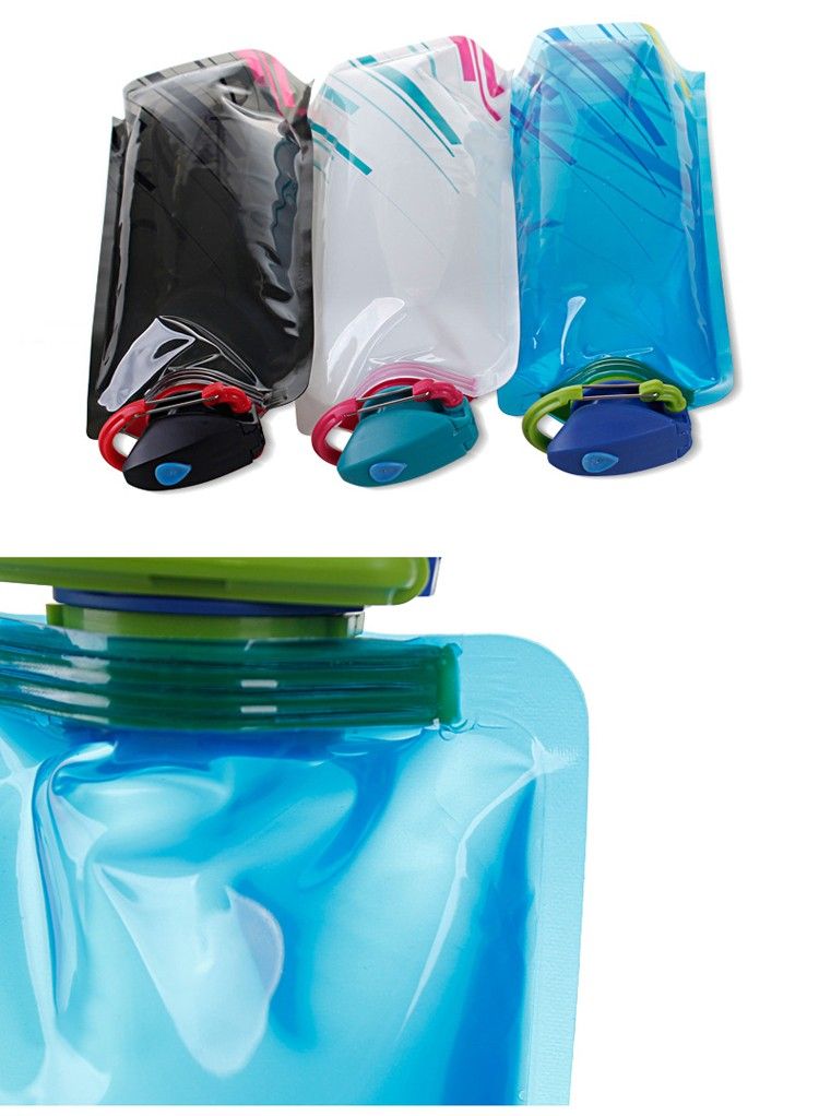 2016 Environmental Protection Plastic Folding Water Bag Outdoor Riding