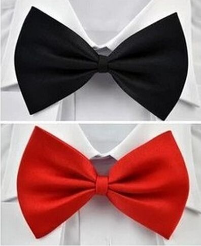 2016 Fashion Wedding Bow Ties For Groomen Solid Color Bow Ties Neck Tie ...