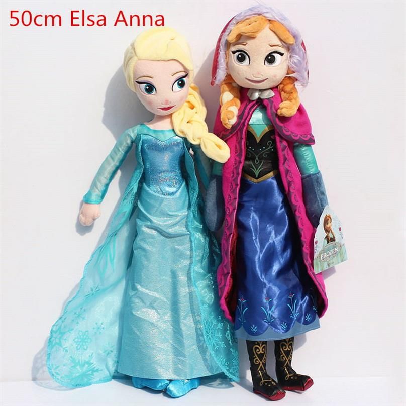 elsa and anna plush dolls